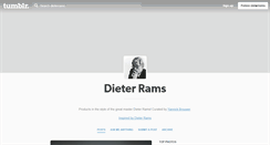 Desktop Screenshot of dieterrams.tumblr.com