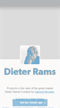 Mobile Screenshot of dieterrams.tumblr.com