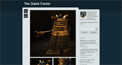 Desktop Screenshot of dalekfactor.tumblr.com