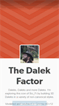 Mobile Screenshot of dalekfactor.tumblr.com