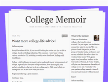 Tablet Screenshot of collegememoir.tumblr.com