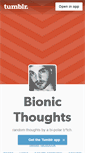 Mobile Screenshot of bionic-thoughts.tumblr.com
