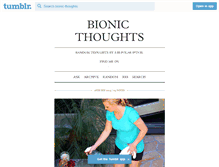 Tablet Screenshot of bionic-thoughts.tumblr.com