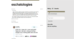 Desktop Screenshot of eschatologies.tumblr.com