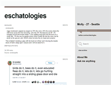 Tablet Screenshot of eschatologies.tumblr.com