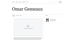 Desktop Screenshot of omar-gemeaux.tumblr.com