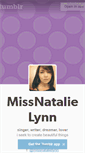 Mobile Screenshot of missnatalielynn.tumblr.com