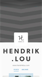 Mobile Screenshot of hendriklou.tumblr.com