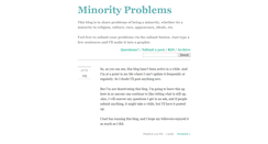 Desktop Screenshot of minorityproblems.tumblr.com