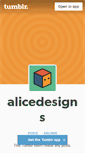 Mobile Screenshot of alicedesigns.tumblr.com