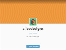 Tablet Screenshot of alicedesigns.tumblr.com