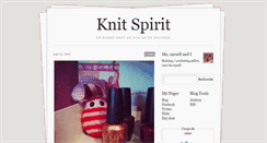 Desktop Screenshot of knitspirit.tumblr.com