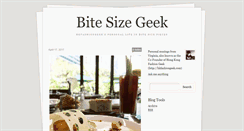 Desktop Screenshot of bitesizegeek.tumblr.com