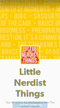 Mobile Screenshot of littlenerdistthings.tumblr.com