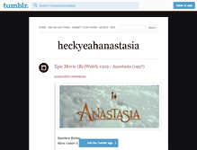 Tablet Screenshot of heckyeahanastasia.tumblr.com