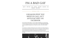 Desktop Screenshot of imabadgay.tumblr.com