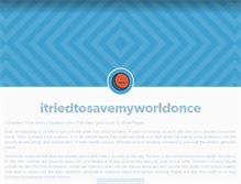 Tablet Screenshot of itriedtosavemyworldonce.tumblr.com