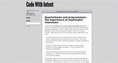 Desktop Screenshot of codewithintent.tumblr.com