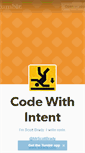 Mobile Screenshot of codewithintent.tumblr.com