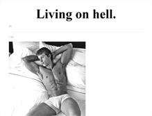 Tablet Screenshot of livingonhell.tumblr.com