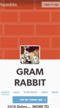 Mobile Screenshot of gramrabbit.tumblr.com