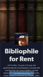 Mobile Screenshot of bibliophileforrent.tumblr.com