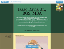 Tablet Screenshot of isaacdavisjr.tumblr.com