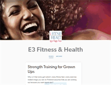 Tablet Screenshot of e3fitness.tumblr.com