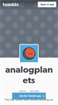 Mobile Screenshot of analogplanets.tumblr.com