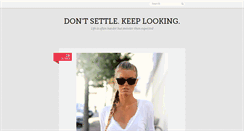 Desktop Screenshot of dontsettlekeeplooking.tumblr.com