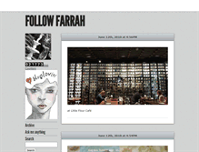 Tablet Screenshot of followfarrah.tumblr.com