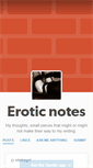 Mobile Screenshot of eroticnotebook.tumblr.com