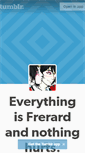 Mobile Screenshot of everythingsfrerardnothinghurts.tumblr.com