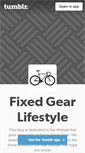 Mobile Screenshot of fixedgearlifestyle.tumblr.com