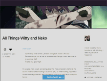 Tablet Screenshot of allthingswittyandneko.tumblr.com