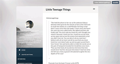 Desktop Screenshot of littleteenagethings.tumblr.com