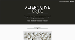 Desktop Screenshot of alternativebride.tumblr.com