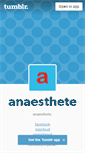 Mobile Screenshot of anaesthete.tumblr.com