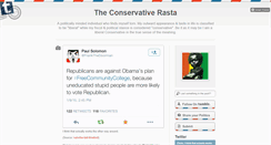 Desktop Screenshot of conservativerasta.tumblr.com