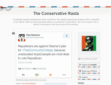 Tablet Screenshot of conservativerasta.tumblr.com
