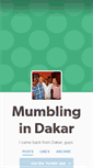 Mobile Screenshot of mumblingindakar.tumblr.com
