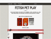 Tablet Screenshot of fetishpets.tumblr.com