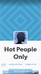 Mobile Screenshot of hotpeopleonly.tumblr.com