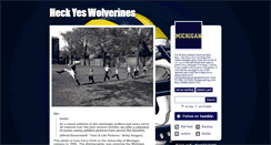 Desktop Screenshot of heckyeswolverines.tumblr.com