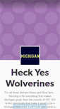 Mobile Screenshot of heckyeswolverines.tumblr.com