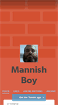 Mobile Screenshot of mannishboy.tumblr.com
