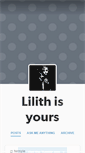 Mobile Screenshot of lilithisyours.tumblr.com