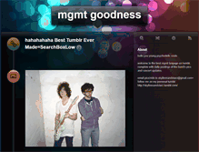 Tablet Screenshot of mgmtgoodness.tumblr.com