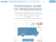 Tablet Screenshot of dailydoseofawesomeness-kf.tumblr.com