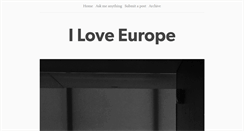 Desktop Screenshot of iloveeurope.tumblr.com